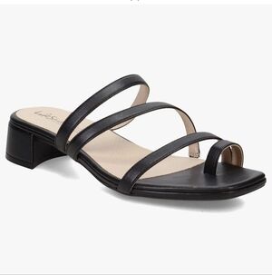 Life Stride Secret Cushion Insole Black Low   Block Heel 7 W Small Scuff In Pic